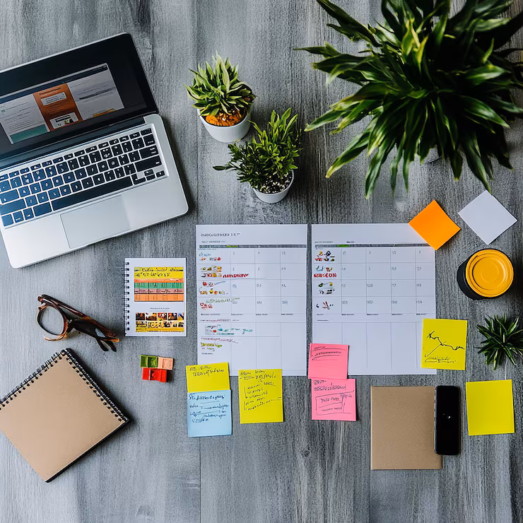 Website redesign checklist planning illustration