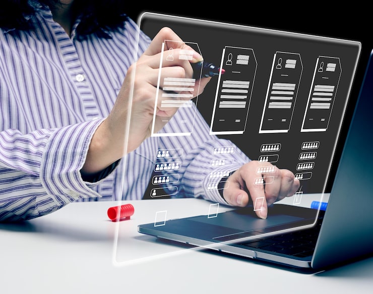 Website redesign and CMS migration illustration